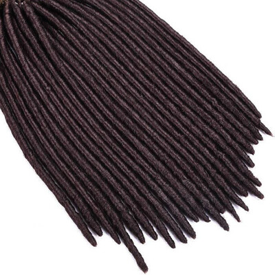 

12 inch Synthetic Braids Hair 24 Roots Faux Locs Crochet Hair Extensions 1 pack