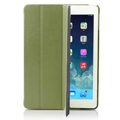 

I-mu thin series iPad protective cover for Apple light texture ipad5 good partner smart sleep send foil olive green