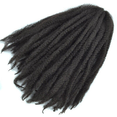 

18 '' Afro Marley Braids Hair Crochet Braids Hair Curl Crochet Synthetic Braiding Hair 100g/Piece Brown Black Purple Color
