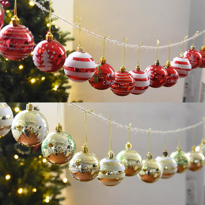 

Green reed Christmas tree decoration Christmas ball bright matte ball 48 silver