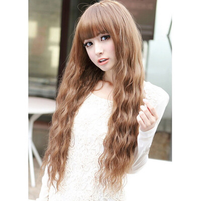 

Beauty Fashion Womens Lady Long Curly Wavy Hair Full Wigs Cosplay Party