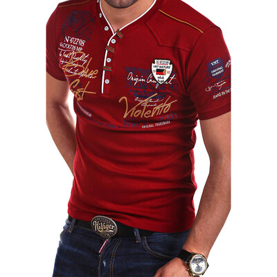 

Men's Fashion Personality Cultivating Short-sleeved Shirt