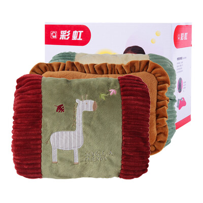 

Rainbow hand warmers double hand insertable washable thick plush cartoon cloth set electric hot water bottle rechargeable warm treasure has been injected water heating bag
