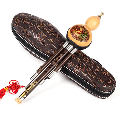 

Jingdong supermarket] Dai Ling natural gourd Zizhu rod two tone Hulusi C tune 836