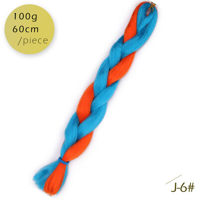

AISI HAIR Ombre Kanekalon Braiding Hair Extensions 24inch 100g Synthetic Jumbo Braids Hair Fiber Pink Purple Blue Green 1pce