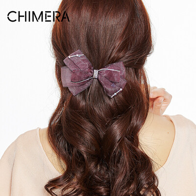 

Chimera (CHIMERA) hair accessories hair ornaments beautiful bow bow hairpin clip purple purple