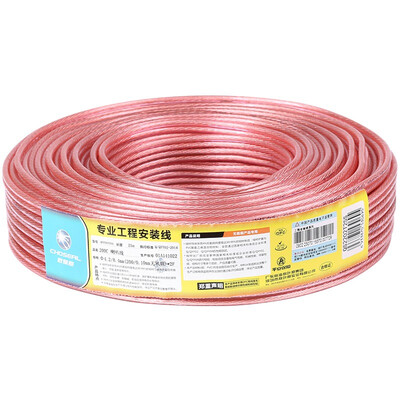 

Akiara (CHOSEAL) аудиокабель звуковая линия динамик линия динамик линия профессиональная высокоточная передача анти-затухание бескислородная медь 200-ядровая 25 метров QS2202T25S