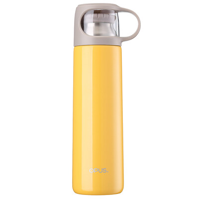 

opus double stainless steel vacuum flask men&women student cup 530ml food grade 304 stainless steel mango yellow