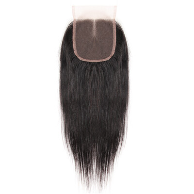 

Sparkle Diva Brazilian Straight Lace Closure 4x4 Remy 100% Human Hair With Baby Hair Free Part Top Closures 1 Bundle