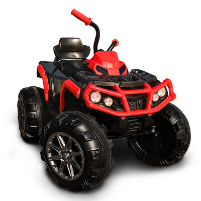 

Laughing Doll Children Electric Bicycle ATV Quad Bike Children Kids Toy Car Offroad Electric Motorcycle Big Battery Suspension Black Red HM1288