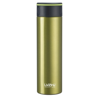 

Green beads lvzhu 500ml double vacuum insulated cup 304 stainless steel straight cup body portable business office car water cup K151 green