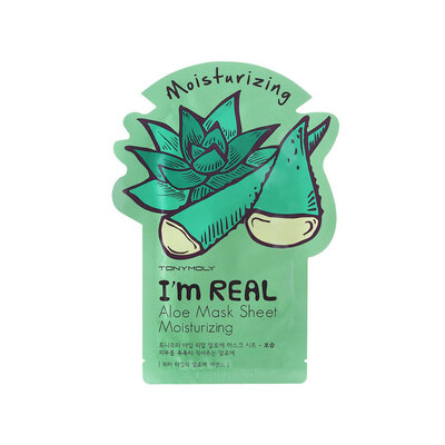 

TonyMoly pure mask - Aloe Vera 21ml replenishment moisturizing lightening repair Unisex