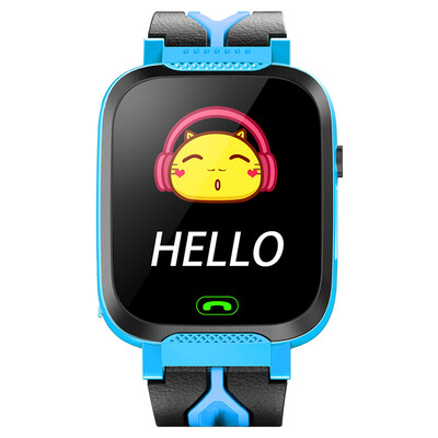 

PALMHANG Child Phone Watch Touch Screen Camera Smart IPX7 Waterproof GPRS Positioning Mobile Phone Boy&Girl F18 Sapphire Blue