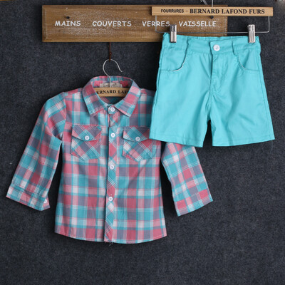 

2pcs малыш малыш девочек малого @ в топы футболка + короткие штаны наряд