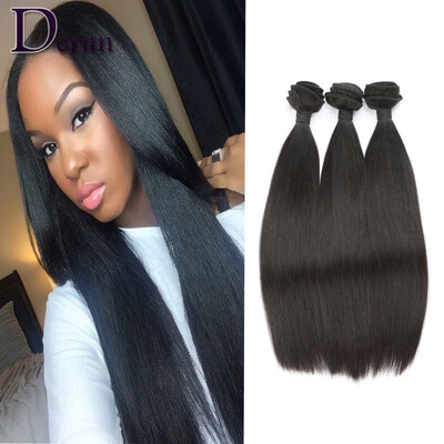 

Peruvian Virgin Hair Straight 8A Unprocessed Human Hair Weave 3 Bundles Mink Peruvian Virgin Hair Beauty Plus Hair