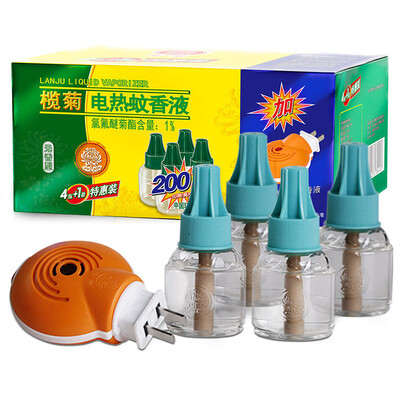 

Emerald no flavor electric mosquito liquid 4 bottles 200 night + heater mosquito repellent mosquito mosquito liquid mosquito liquid