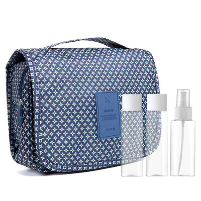

MEIFUYU MF0575 travel cosmetic bag wash gargle bag separate bottling setblue