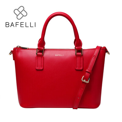 

BAFELLI casual womens fashion dress tote shoulder handbag simple crossbody messenger bag red black pink women bag