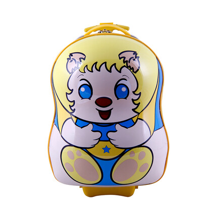 

SMJM 12 Inch ABS Hard Side Cartoon Kids Luggage Small Trolley Case with Wheels for Girls&Boys