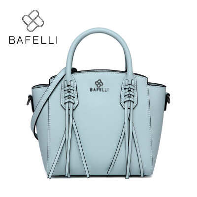 

BAFELLI split leather shell shoulder bag Large capacity fashion tassel luxury handbag black bolsa feminina women messenger bag