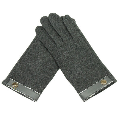 

GLO-STORY gloves men plus velvet warm outdoor travel not down velvet touch screen gloves MST744016 gray