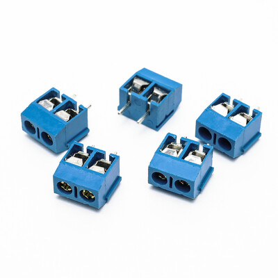 

(100 pieces/lot) Suyep Screw Terminal Block Connector KF301-2P Blue Iron