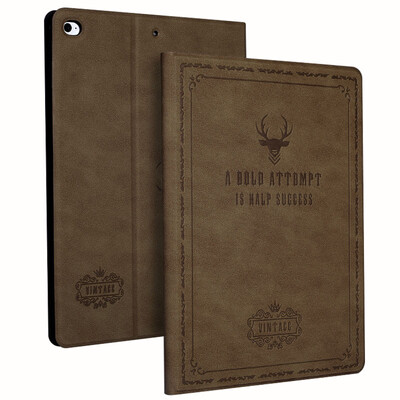 

Би Диас (BIAZE) Apple IPAD AIR2 / 2017 модели / AIR1 новой IPad случай / кобура умная заторможенность iPad5 / 6/7 защитной оболочка коричневого бизнес-модель PB42-