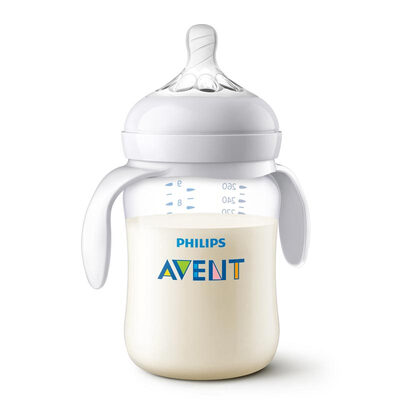

Philips AVENT UK imports AVENT wide caliber PA bottle 260ml nipple January single handle with handle SCF47418 natural smooth 260 ml