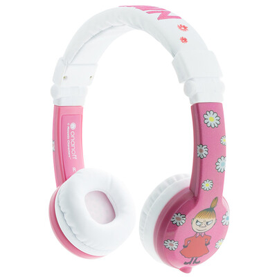 

BUDDYPHONES MOOMIN милый мультфильм детские складные наушники гарнитура с микрофоном защиты детей слуховыми изучение английского языка розовый подарок на день рождения
