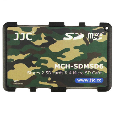

JJC MCH-MSD10GR ultra-thin memory card holder SLR camera memory card holder TF card digital portable storage card package gray card cartridge (can put 10 MSD / TF card