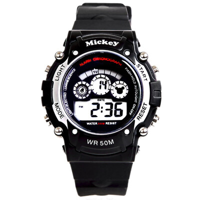 

Disney (DISNEY) watch pink multi-functional waterproof sports series electronic children's watches ELA-201-2