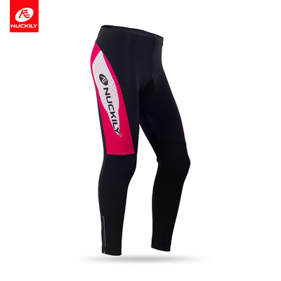 

NUCKILY Women Fleece Cycling Clothing Winter Bike Long Tights GF007