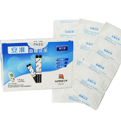 

Connaught (SANNUO) Энн квазинезависимыми тест-полоски глюкозы тест глюкозы в крови домашней полосы (50 бар и иглы)