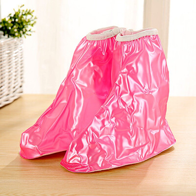 

[Jingdong supermarket] green reed rain boots cover thick PVC waterproof children blue section L (bottom about 24.5cm)