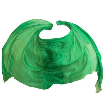

Silk Belly Dance Veil Shawl Scarf Pure Green Color Belly Dance Practice Performance Silk Veils 250270114 cm