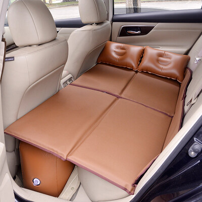 

Ride split car car bed celebrity endorsement patented car bed non-inflatable collapsible not leaking self-driving tour equipment rear travel bed air bed five five open leather brown