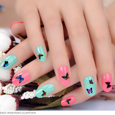 

Pretty Butterfly Nail Art Nail Decals Water Transfer Stickers Decoration