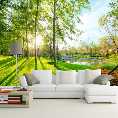 

Nature Landscape Sunshine Forest Wall Mural Custom Photo 3D Wallpaper Living Room Sofa Background 3D Mural Wall Paper Home Decor