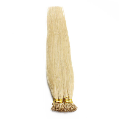 

1g/s 100g Human Remy Hair #613 Blonde Keratin Stick I-tip Hair Extensions