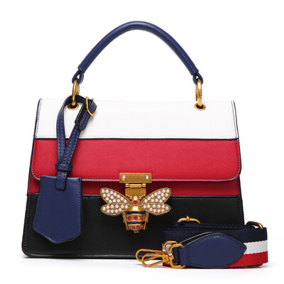 

my love the new little bee hand-held single shoulder slanted cross stitching women's ba
