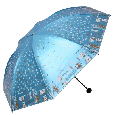 

Райский зонтик Mocha life двухсторонний мягкий розовый цвет пластик анти-UV трехкратный черный стержень стальной череп зонтик серый синий 33131E