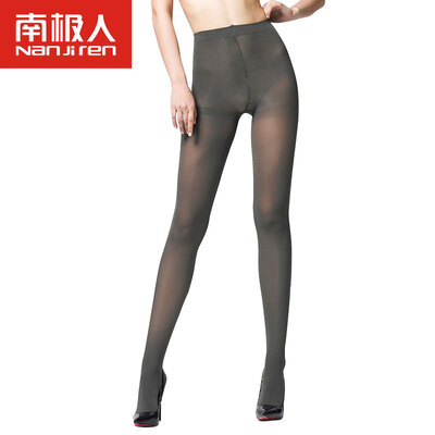 

Antarctic Nanjiren spring&autumn thick stockings pantyhose female anti-hook velvet base slimming leg socks 80D wine red pantyhose all yards