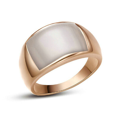

Yoursfs® 18K Rose Gold Plated Mens Opal Rings Use Austrian Crystal Fashion Jewelry