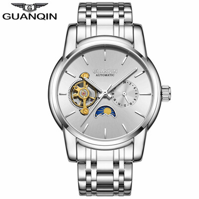 

GUANQIN Mens watch business waterproof automatic mechanical watch hollow sports watch