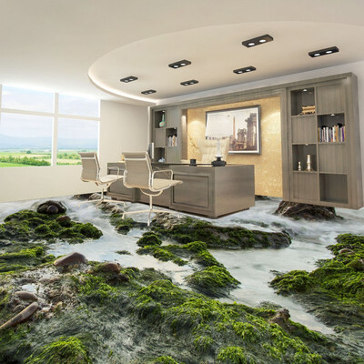 

Бесплатная доставка Спрей камень течет вода 3D гостиной ванной этаж клей спальня кабинет кухня настил фрески 250cmx200cm