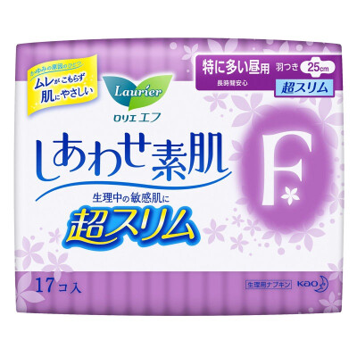 

Kao Le and Ya (laurier) F cotton soft super thin silk thin daily care wing sanitary napkins 25cm17 [Japan imported] (new and old random packaging)