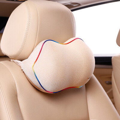 

Nile car headrest colorful mystery memory cotton health head pillow neck pillow pillow neck pillow beige