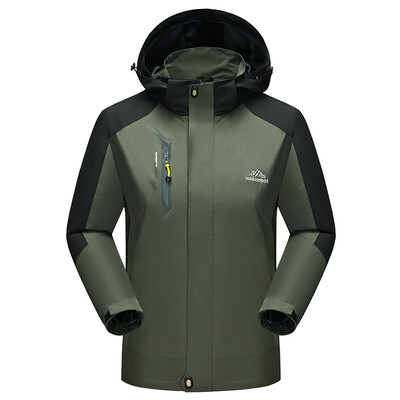 

Diliba Mens Outdoor Hiking Softshell Lightweight Waterproof Hooded Windbreaker Rain Jacket