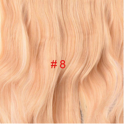

Wavy Clip in Hair 4 Clips 190gpc Heat Resistant Fiber 24 inch Stretched Pure Color Synthetic Hair Extensions for Women