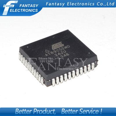 

2PCS AT89C55WD-24JU PLCC AT89C55WD-24 PLCC44 AT89C55 new and original IC free shipping